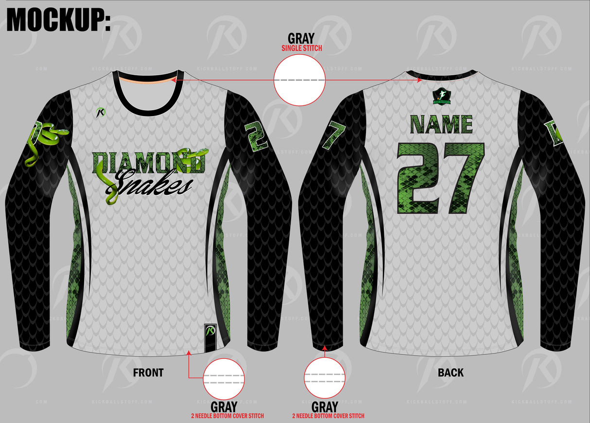 TMP - Diamond Snakes Jersey - GREY