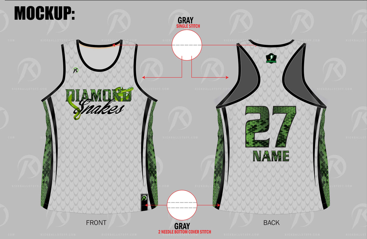 TMP - Diamond Snakes Jersey - GREY