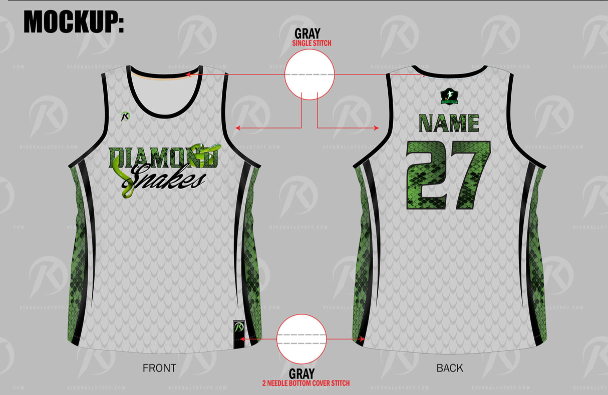 TMP - Diamond Snakes Jersey - GREY
