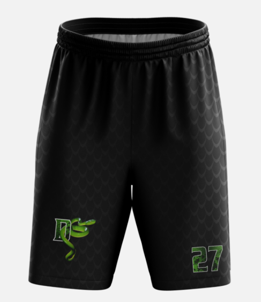 TMP - Diamond Snakes - Black Mens Shorts