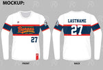 TMP - Falls Church Barons - Long Sleeve - WHITE