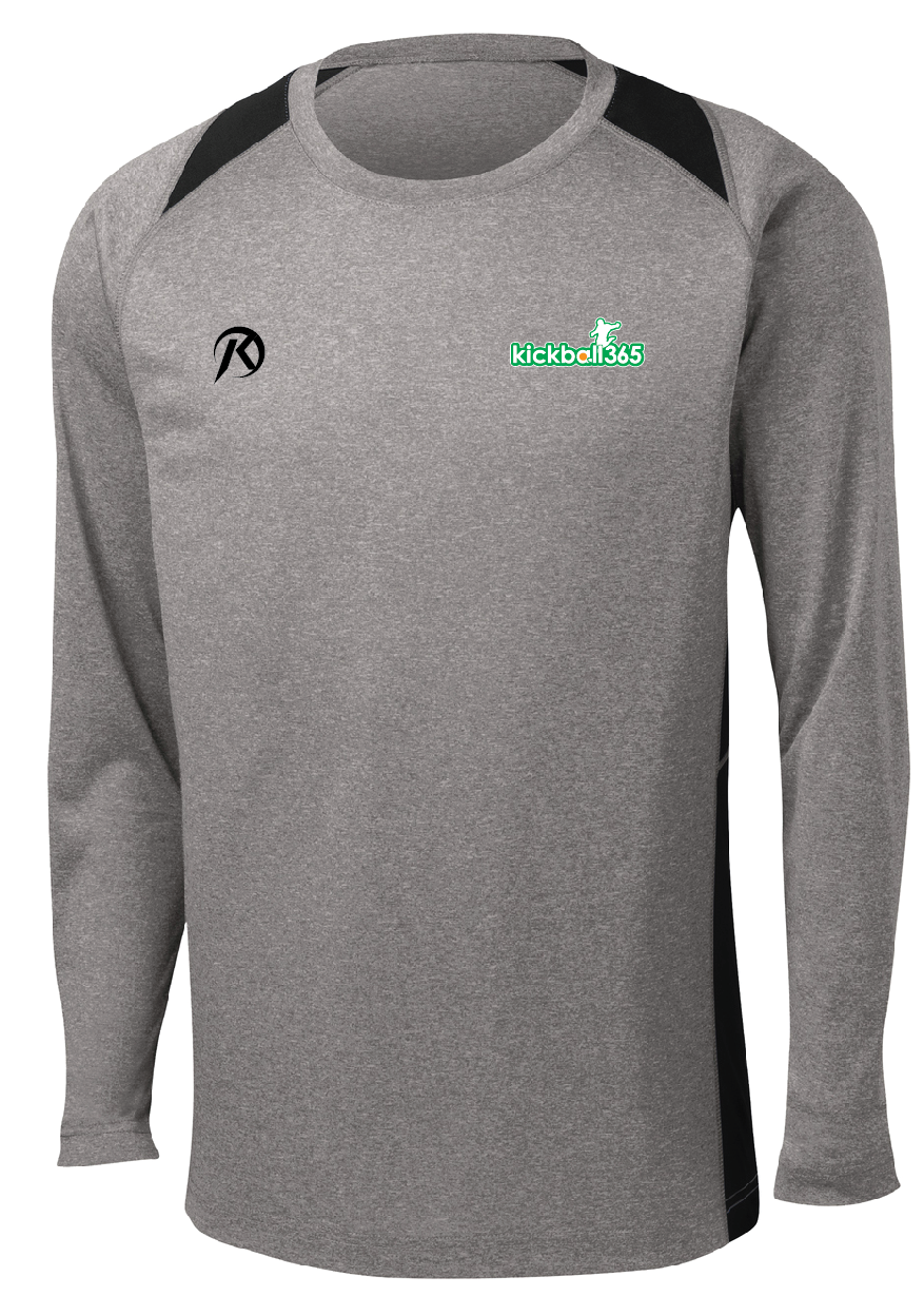 Sport-Tek® Long Sleeve Heather Colorblock Contender™ Tee