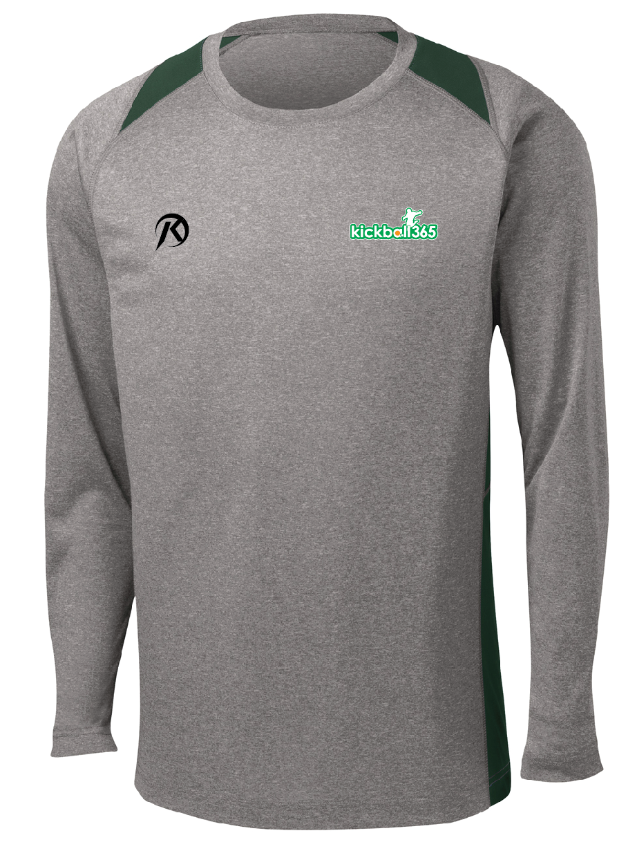 Sport-Tek® Long Sleeve Heather Colorblock Contender™ Tee