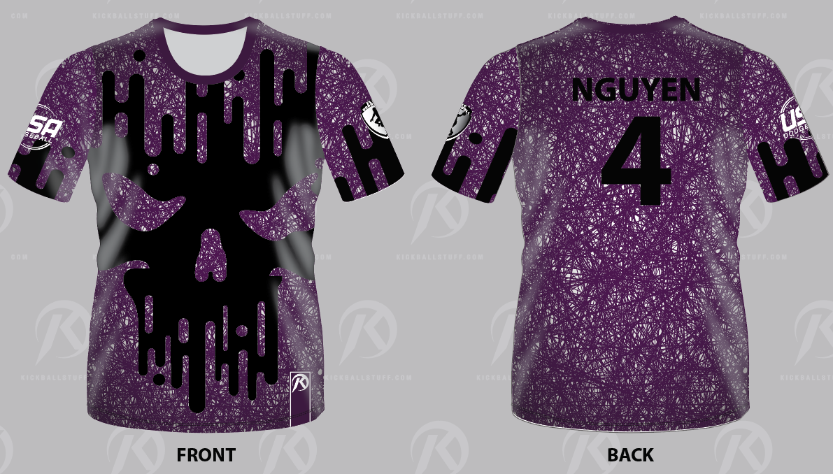 TMP - Outsiders Dodgeball Purple - Short Sleeve