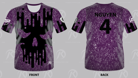 TMP - Outsiders Dodgeball Purple - Short Sleeve