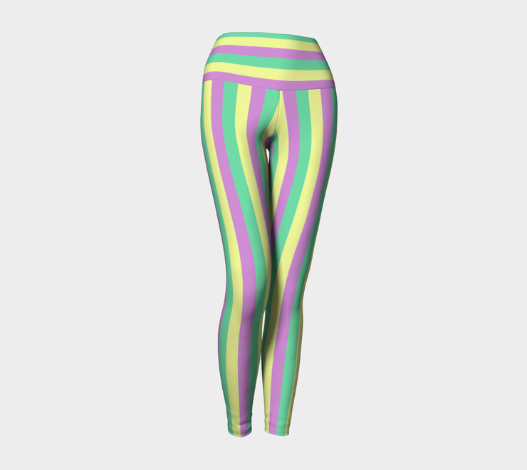 WS - LAYA Mardi Gras Stripes Premium Legging